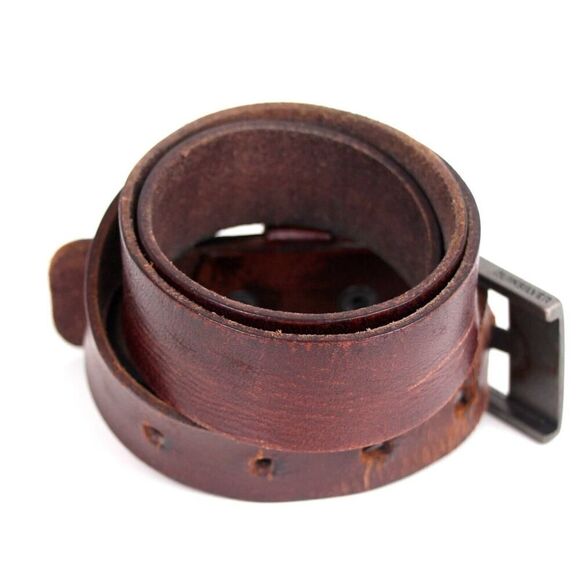 Quiksilver SADDLE BROWN GENUINE LEATHER 1.3/8"Wd CASUAL DRESS BELT Size 40 (I47 - Picture 6 of 13